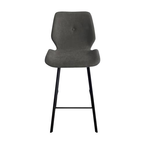 MONBASA TABURETE P/MET. NEGRO T/NIDO 02 GRIS CL.