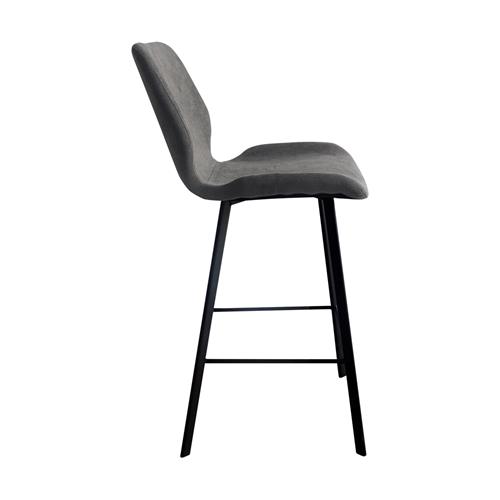MONBASA TABURETE P/MET. NEGRO T/NIDO 02 GRIS CL.