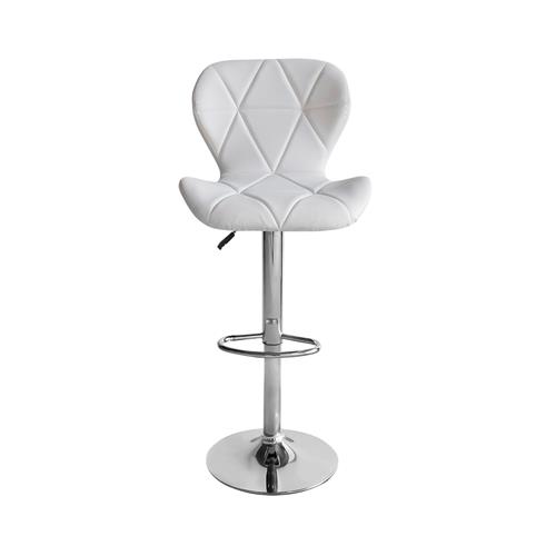 BASILAN TABURETE P/CROMO T/PU RENE 11 BLANCO