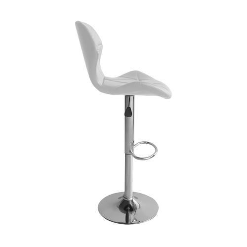 BASILAN TABURETE P/CROMO T/PU RENE 11 BLANCO