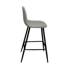 BORNEO TABURETE P/MET. NEGRO T/MERCURIO 28 GRIS 2