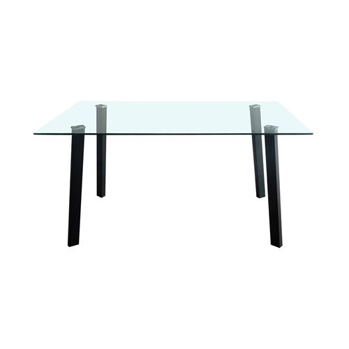 HAINAN MESA 140X80 P/MET. NEGRO C/TRASP.