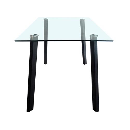 HAINAN MESA 140X80 P/MET. NEGRO C/TRASP.
