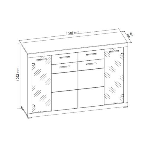 ELIA APARADOR C/CAMBRIA LEDS