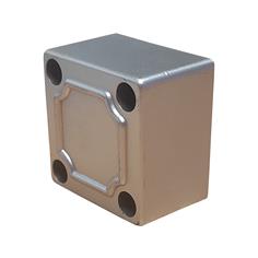 PATAS PLASTICO PARA MESITA Y COMODA PLATEADAS 2