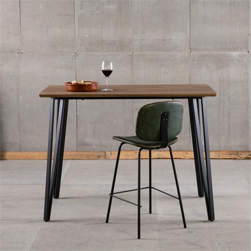 CANDI MESA BAR 140X70 C/ROBLE W P/NEGRO