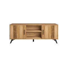 NORDIC MUEBLE TV 2P2H NATURAL/SERIGRAFIA