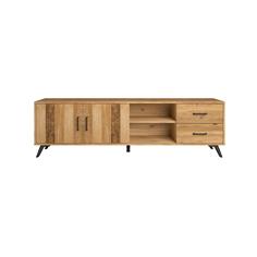 NORDIC MUEBLE TV 2P2C2H NATURAL/SERIGRAFIA