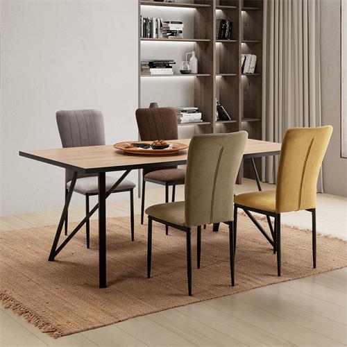MYLA MESA RECT. 180X90 NATURAL/CANTO BOCAMINA