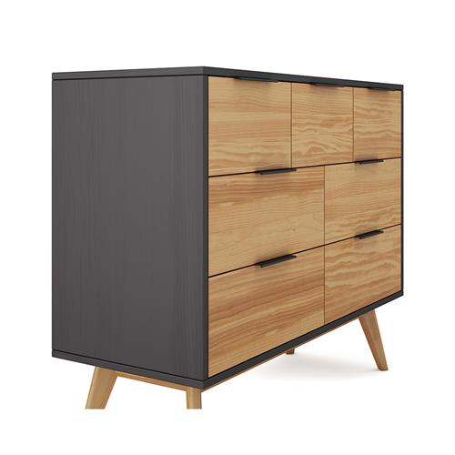 LAVIS COMODA 4+3C PINO BOCAMINA/CERA