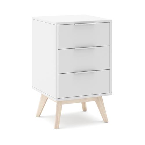 Mueble tv blanco y cera blanca con 4 puertas