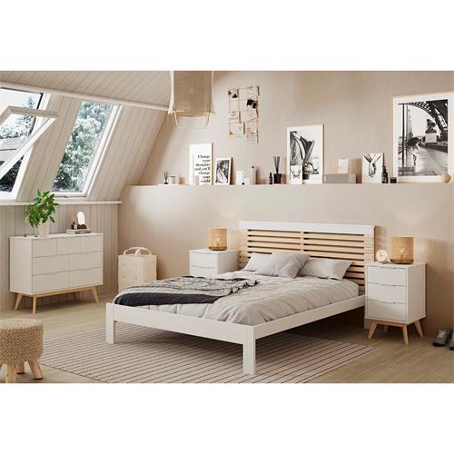 CAMPUS MESITA 3C BLANCO/CERA BLANCA