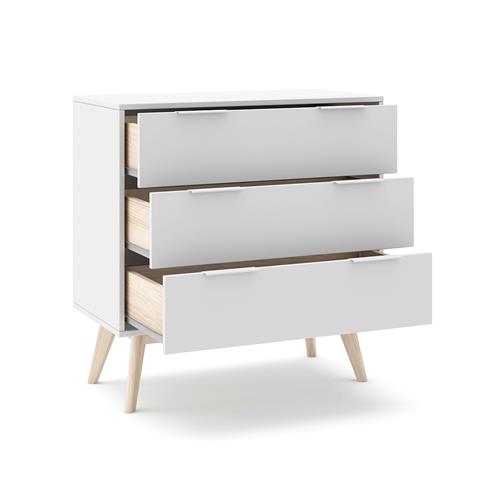 CAMPUS COMODA 3C BLANCO/CERA BLANCO