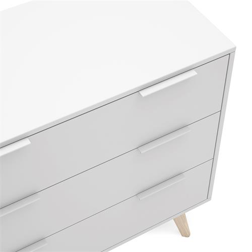 CAMPUS COMODA 3C BLANCO/CERA BLANCO