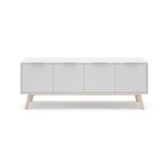 CAMPUS MUEBLE TV 4P BLANCO/CERA BLANCA