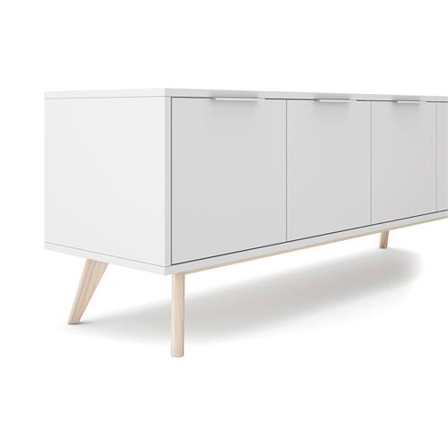 CAMPUS MUEBLE TV 4P BLANCO/CERA BLANCA