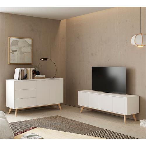 CAMPUS APARADOR 2P3C BLANCO/CERA BLANCA