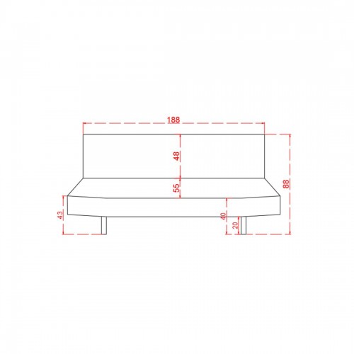 M303 SALEM SOFA CAMA COLOR APRIL 45 GRIS