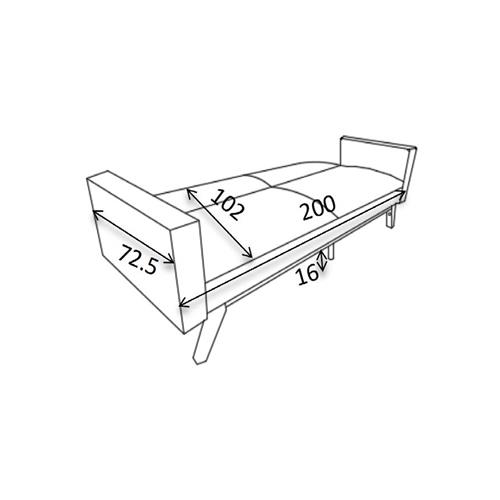 M4002 SOFA CAMA COLOR GRIS