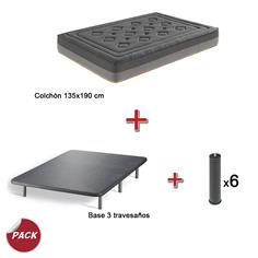 PACK04 - ROMA + BASE 135X190 + 6 PATAS