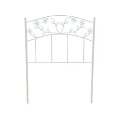 FLORES CABECERO 90CM. FORJA COLOR BLANCO