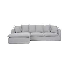 HOBART SOFA 3P+CHAISE IZQ. T/VENICE SD346-12 GRIS