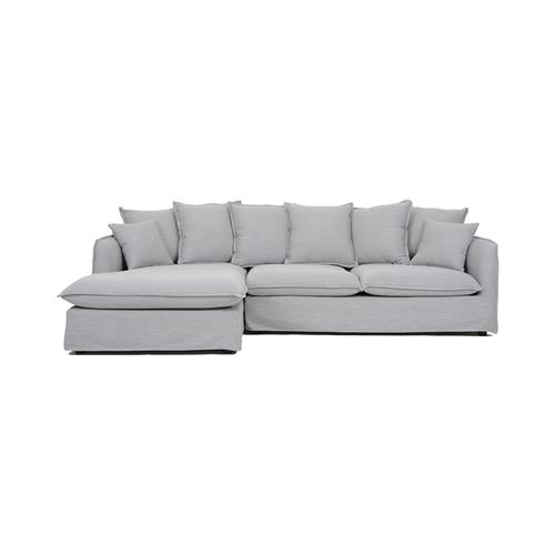 HOBART SOFA 3P+CHAISE IZQ. T/VENICE SD346-12 GRIS