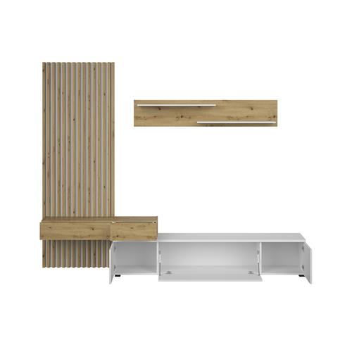 REBECA COMPOSICION 210M C/OAK-NEGRO/ARTISAN