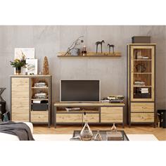 CHOS ESTANTE 150CM OAK-NEGRO 2