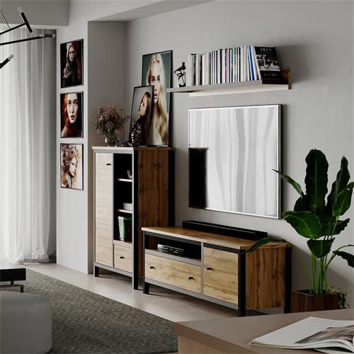 CHOS ESTANTE 150CM OAK-NEGRO