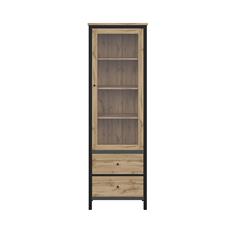 CHOS VITRINA 62X193CM OAK-NEGRO