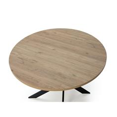 THER MESA REDONDA 120 CM. NATURAL PATA NEGRA 2