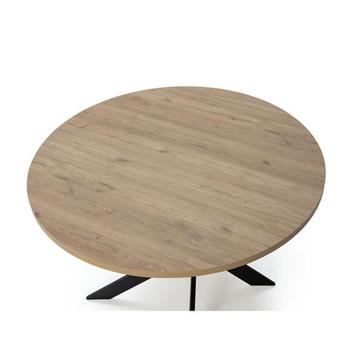 THER MESA REDONDA 120 CM. NATURAL PATA NEGRA