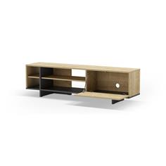 CEQUOIA MUEBLE TV 1P4H ROBLE/NEGRO SILKY 2