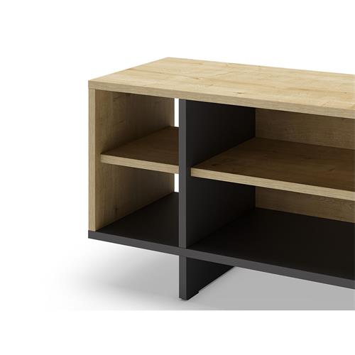 CEQUOIA MUEBLE TV 1P4H ROBLE/NEGRO SILKY