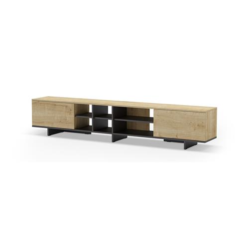 CEQUOIA MUEBLE TV 2P 230CM ROBLE/NEGRO SILKY