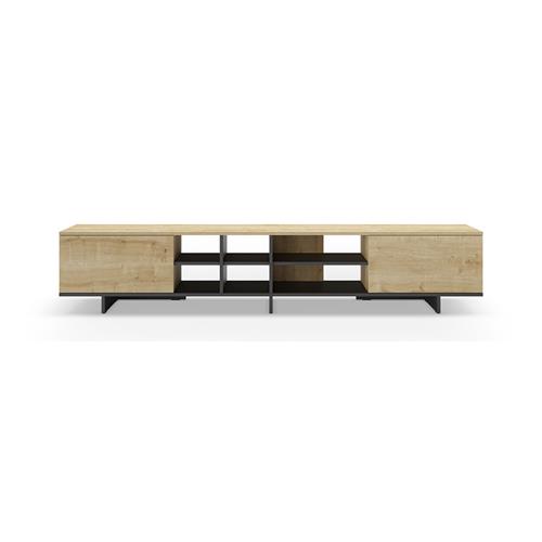 CEQUOIA MUEBLE TV 2P 230CM ROBLE/NEGRO SILKY