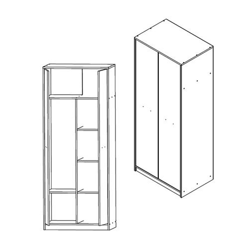 NEPO MULTIUSOS 2P 80 C/DIVISION  CAMBRIA-BLANCO