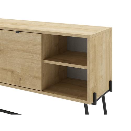 ECRIN CONSOLA 2P2H ROBLE PATA METAL