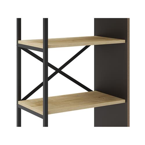 ARA ESTANTERIA 58CM ROBLE/NEGRO SILKY