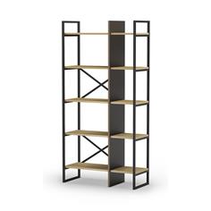 ARA ESTANTERIA 87.5CM ROBLE/NEGRO SILKY