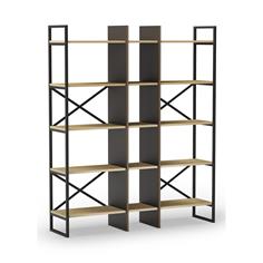 ARA ESTANTERIA 143.5CM ROBLE/NEGRO SILKY