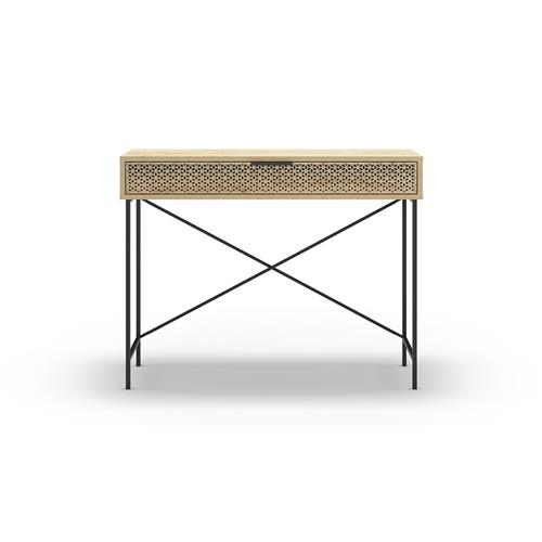 ECRIN CONSOLA 1C ROBLE PATA METAL