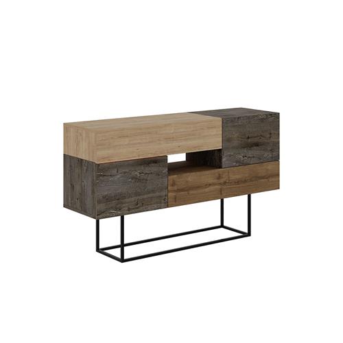 TITAN APARADOR 2P2C1H MARRON OSCURO/ROBLE/NOGAL PA