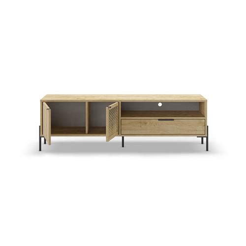 INCA MUEBLE TV 2P1C1H ROBLE PATA METAL
