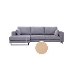 ZEUS 3P+CHAISE  IZQ TAP. KONGO 2 BEIGE