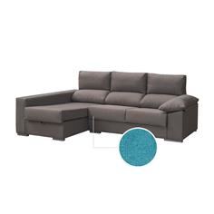 NALA 3P+CHAISE C/ARCON IZQ NIDO 17 TURQUESA