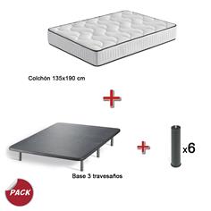 PACK - GARA + BASE 135X190 + 6 PATAS