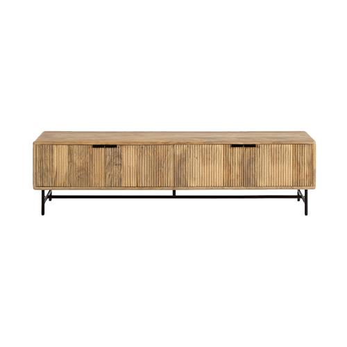 MUNDRA MUEBLE TV 4P MADERA MANGO P/METAL (I)