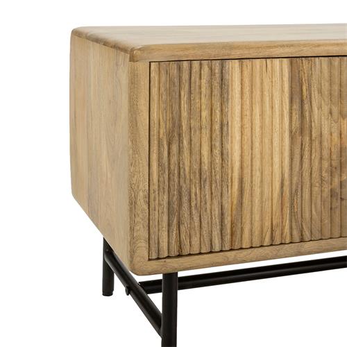 MUNDRA MUEBLE TV 4P MADERA MANGO P/METAL (I)